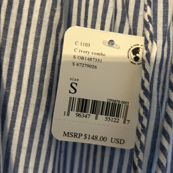 NWT Free people blue and white dress size small - Picture 4 of 6